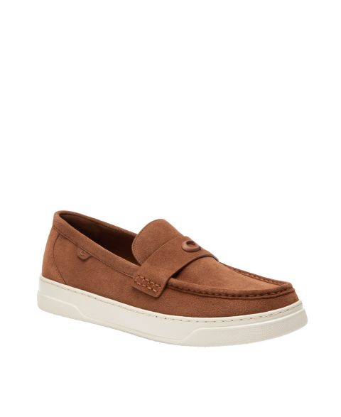 Мужские туфли Coach Slip On Hybrid, цвет: Тёмный седельно-коричневый
