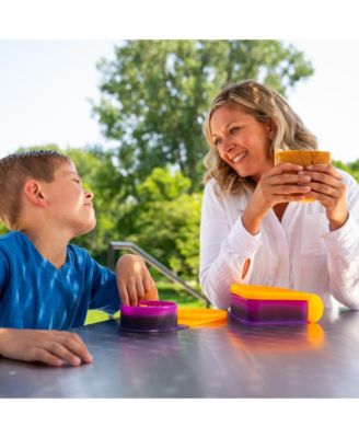 Go Go Silicone Bowl and Sandwich Container Set of 4 (10oz, 20oz, 30oz)