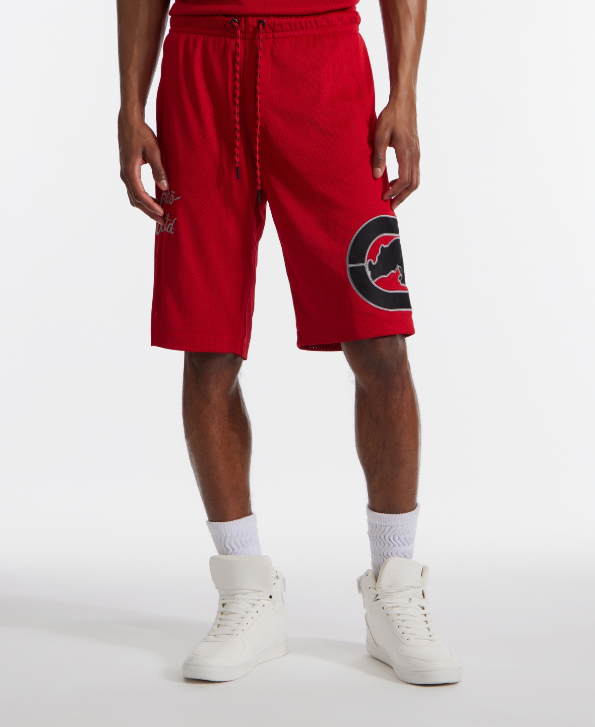 Men's Touch Base Birdseye Mesh Shorts - True red