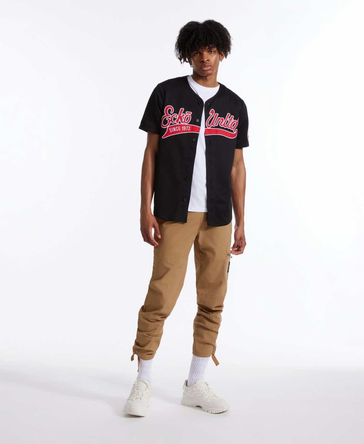 Ecko Unltd . Left Sides Cargo Jogger In Dark Khaki
