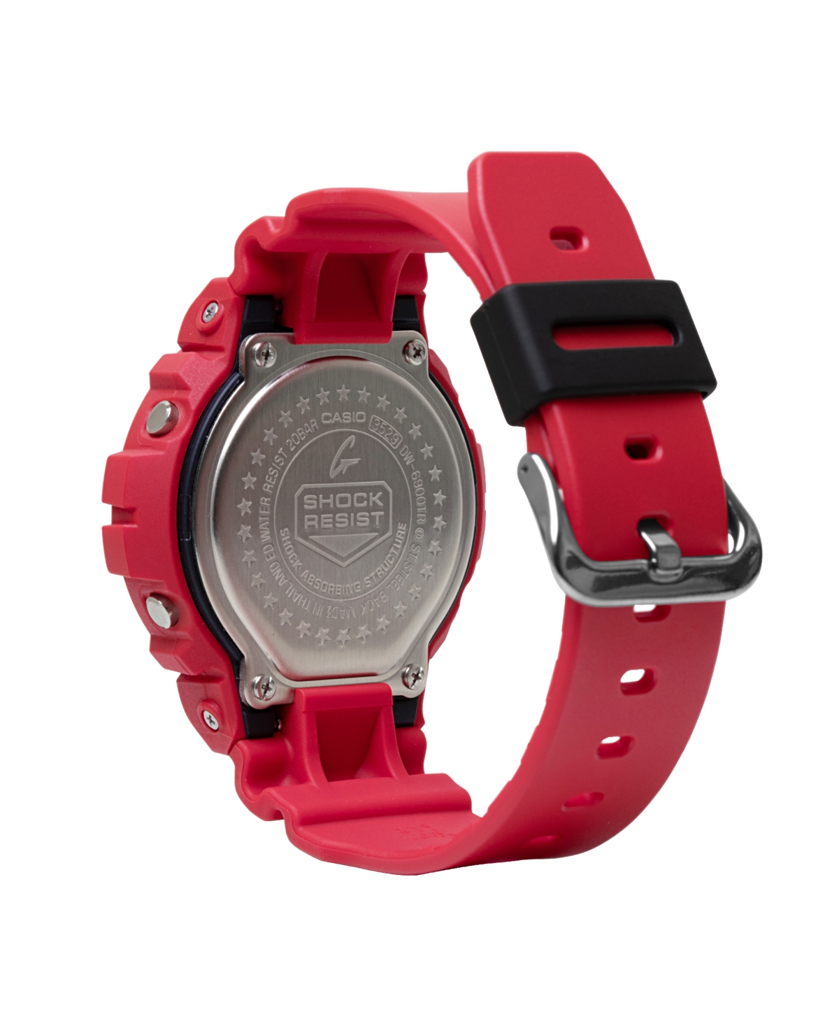 G-SHOCK MEN'S JAPANESE QUARTZ RED RESIN WATCH, 50MM 