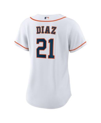 Women's Yainer Diaz White Houston Astros Home Replica Jersey