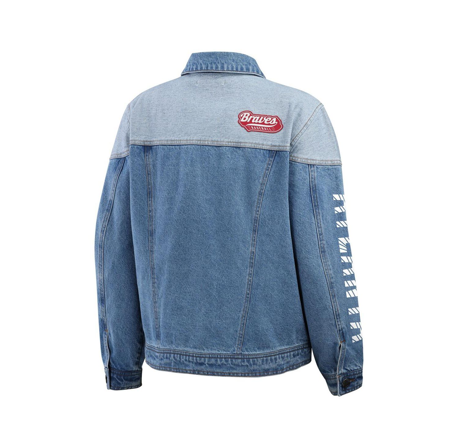 Women's Atlanta Braves Full-Button Denim Jacket