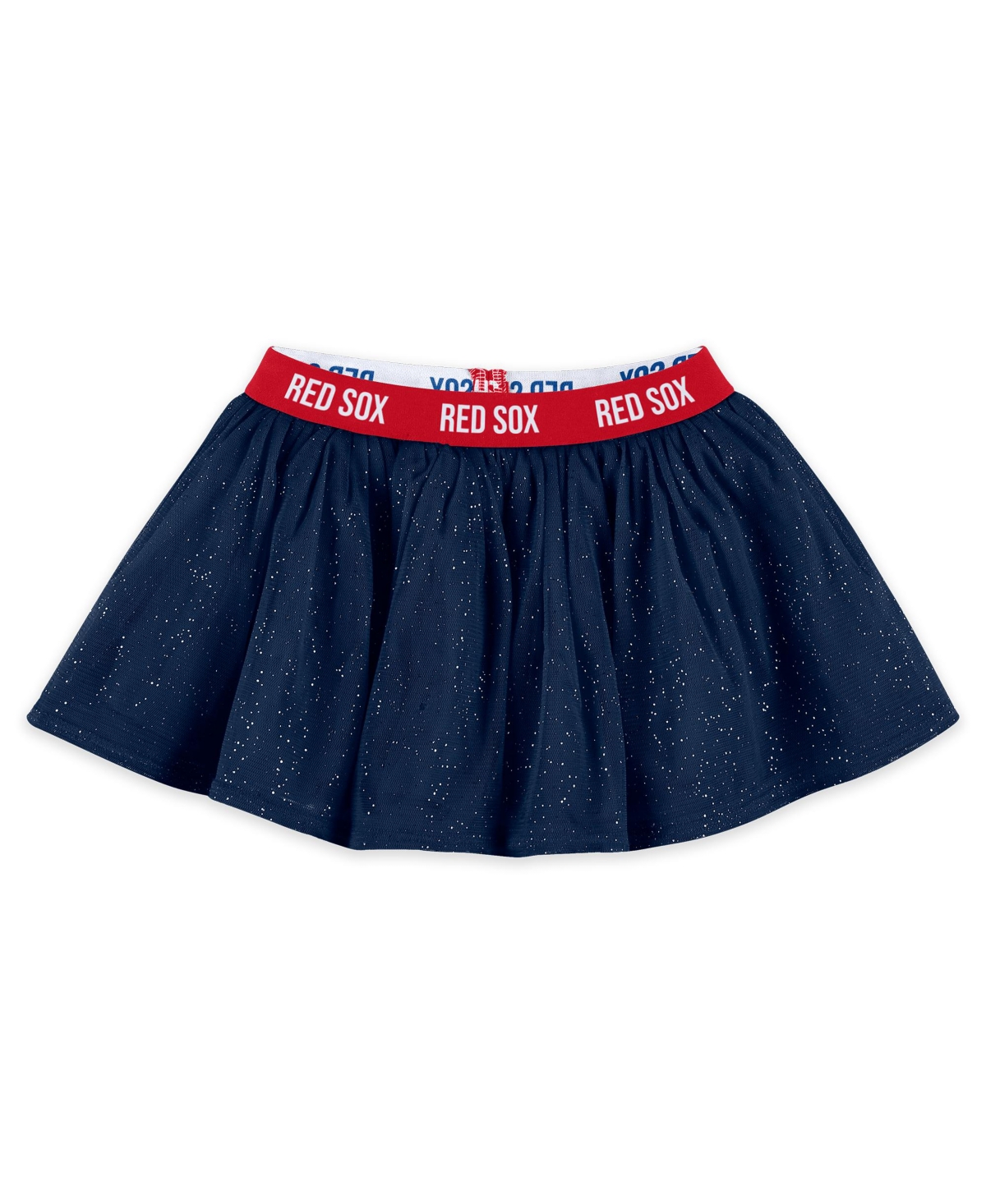 Wear By Erin Andrews Girls Baby Boys And Girls 3-piece Boston Red Sox Tutu Set In White,navy