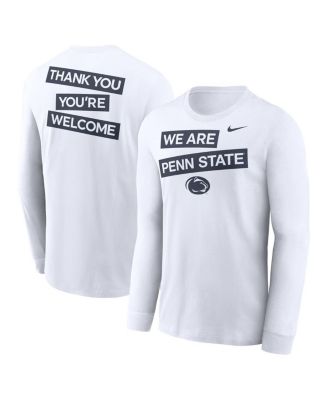 Nike - Men's White Penn State Nittany Lions Two-Hit Classic Location Long Sleeve T-Shirt