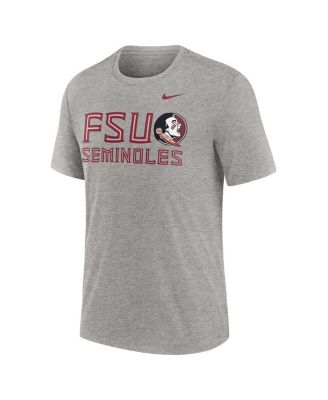 Men's Heather Gray Florida State Seminoles Campus Local Tri-Blend T-Shirt