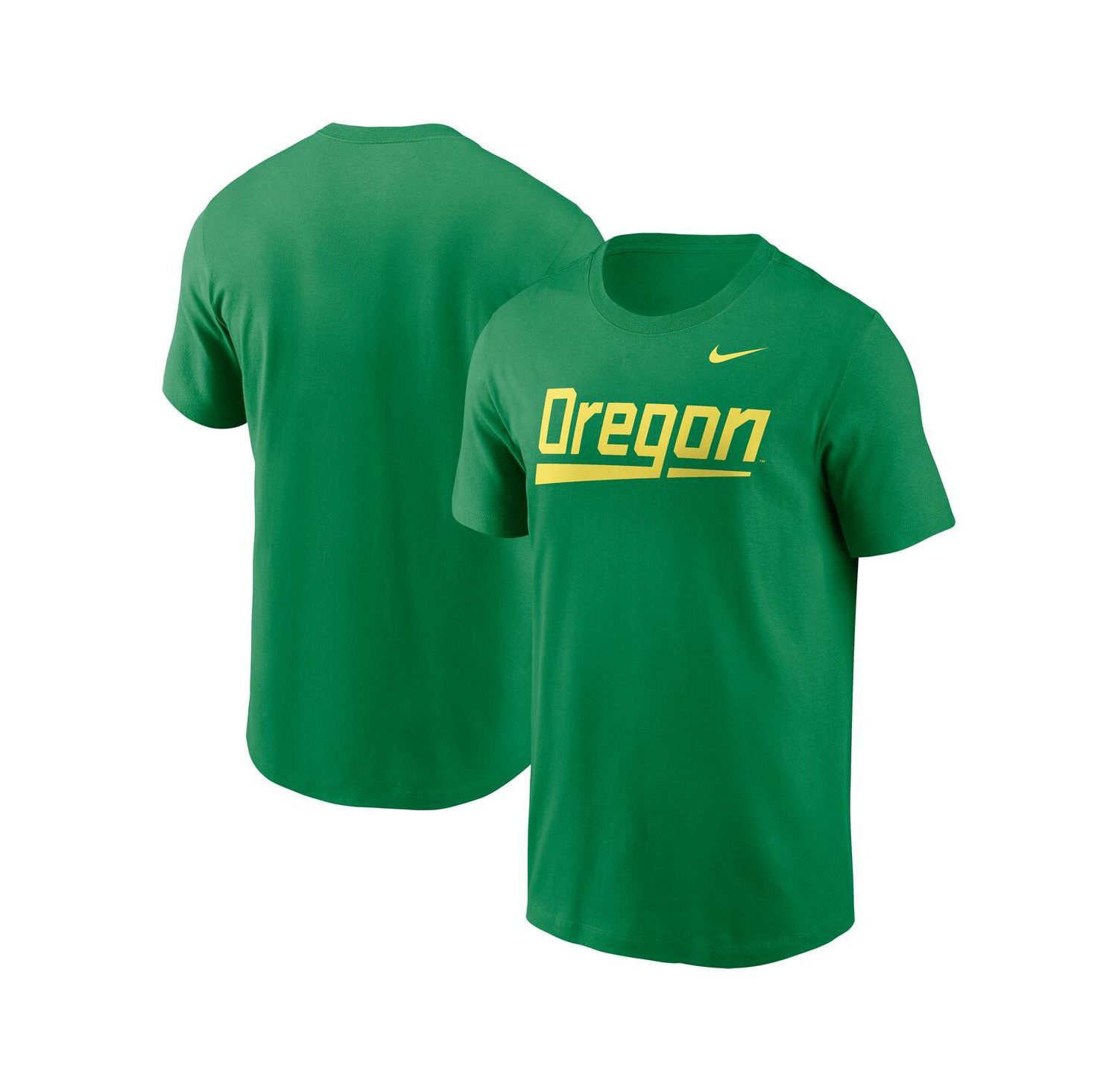 Men's Green Oregon Ducks Baseball Wordmark T-Shirt