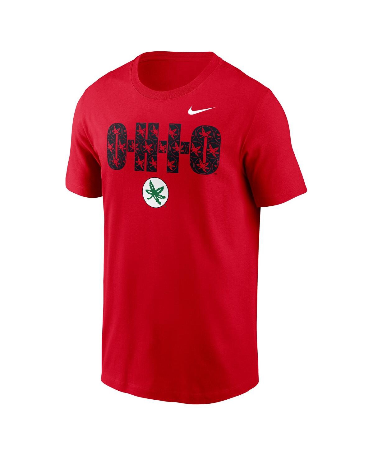 Nike Scarlet Ohio State Buckeyes Campus Local T-shirt In Scarlet