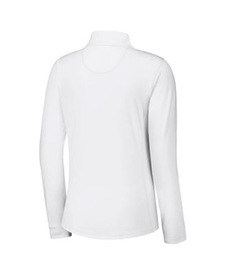 Women's White Buffalo Bills Sport Playa Vista Quarter-Zip Jacket