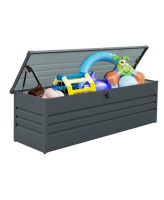 260 Gallon Metal Outdoor Deck Box Waterproof