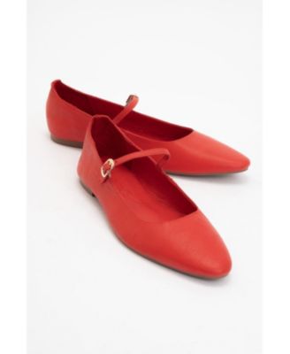 Lara Leather Mary Jane Flats