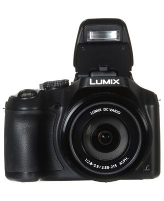 LUMIX FZ80D Point & Shoot Digital Camera, Bundle with 64GB SD Card, Bag, Extra Battery, Flexible Tripod, Mini LED Light, Filter Kit