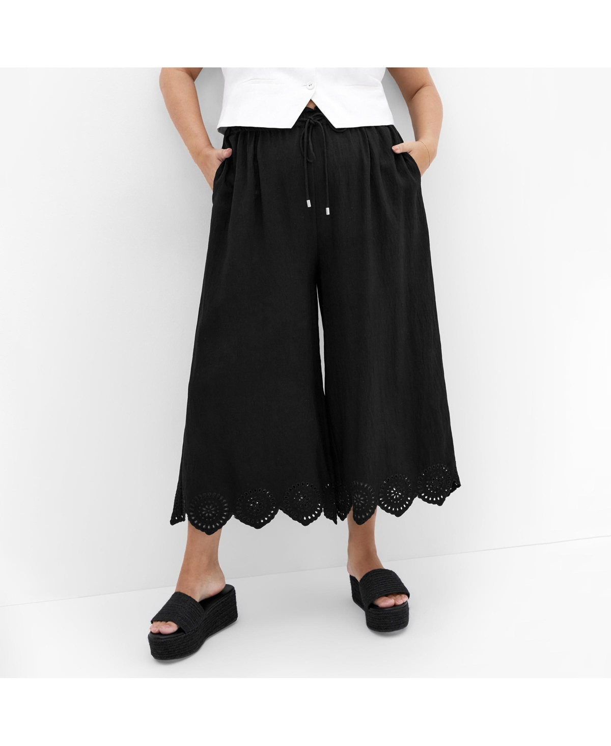 Plus Size Alaia Pant - Ivory