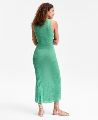 Women's Space-Dyed Sleeveless Sweater Dress, Exclusively at Macy's