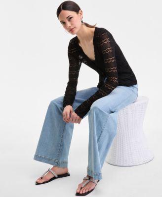 INC International Concepts Blue Cardigan Size 1X (Plus) - 69% off