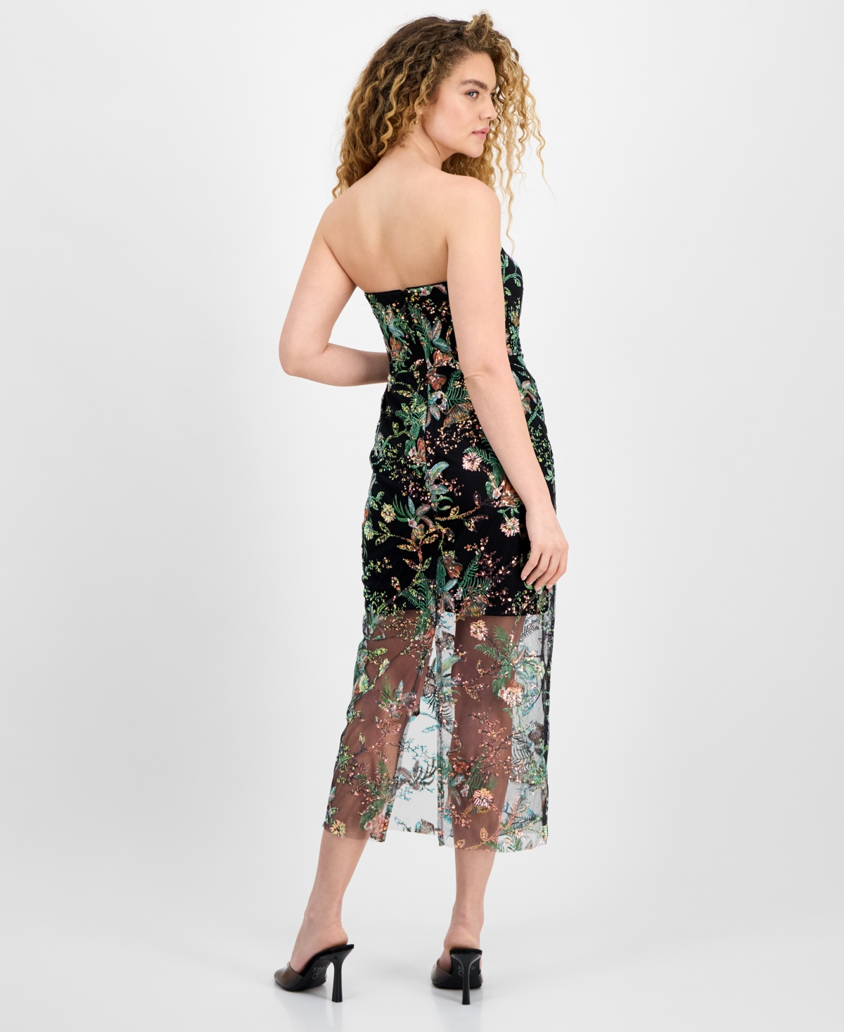 Sam Edelman Sequence Strapless Column Cocktail Dress