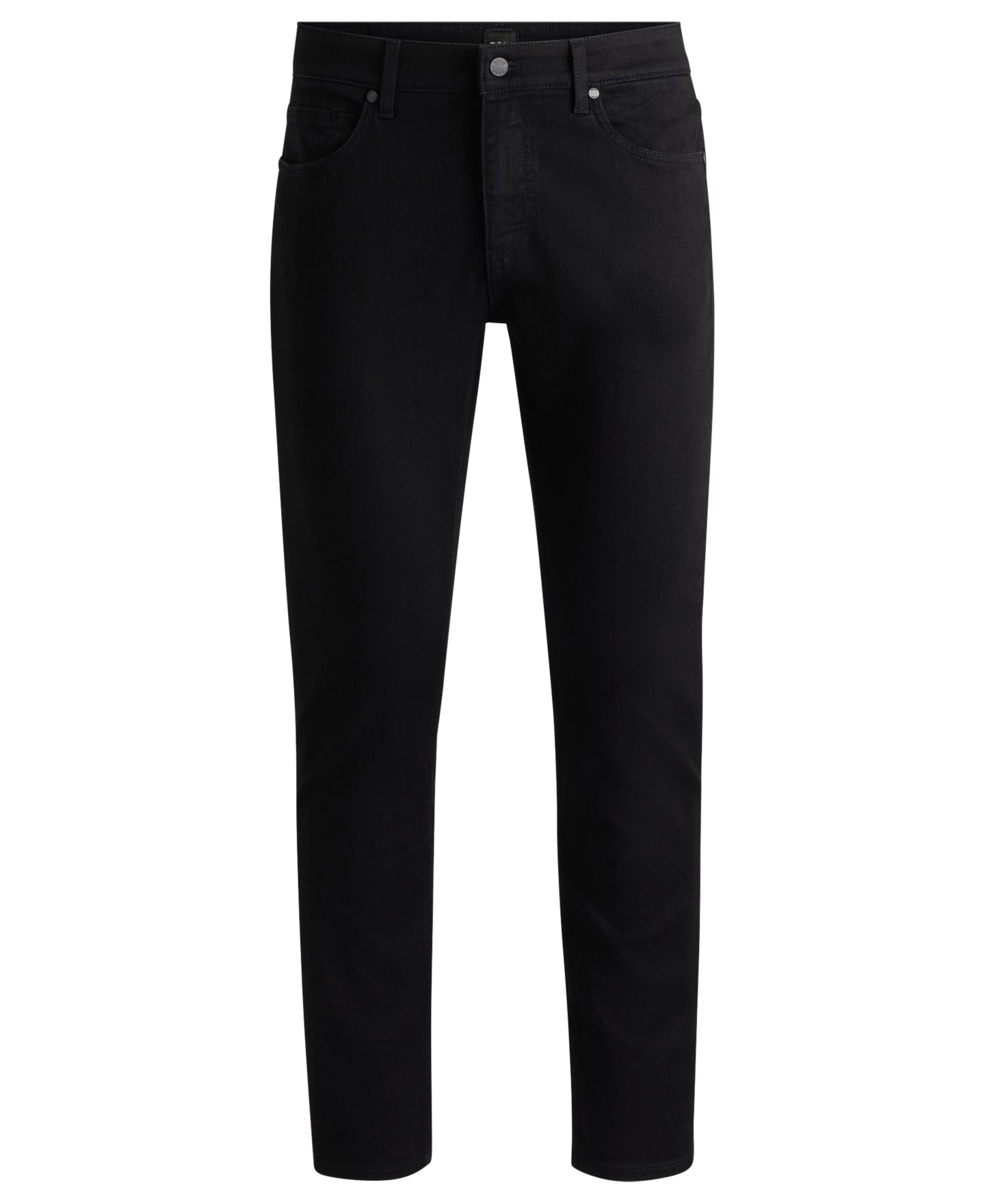 Мужские джинсы Hugo Boss Italian Denim Slim-Fit, цвет: Чёрный — фото 2