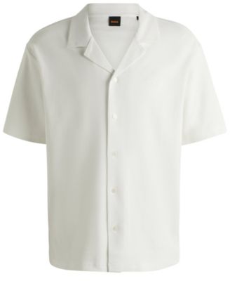 Men's Waffle Cotton Relaxed-Fit Shirt