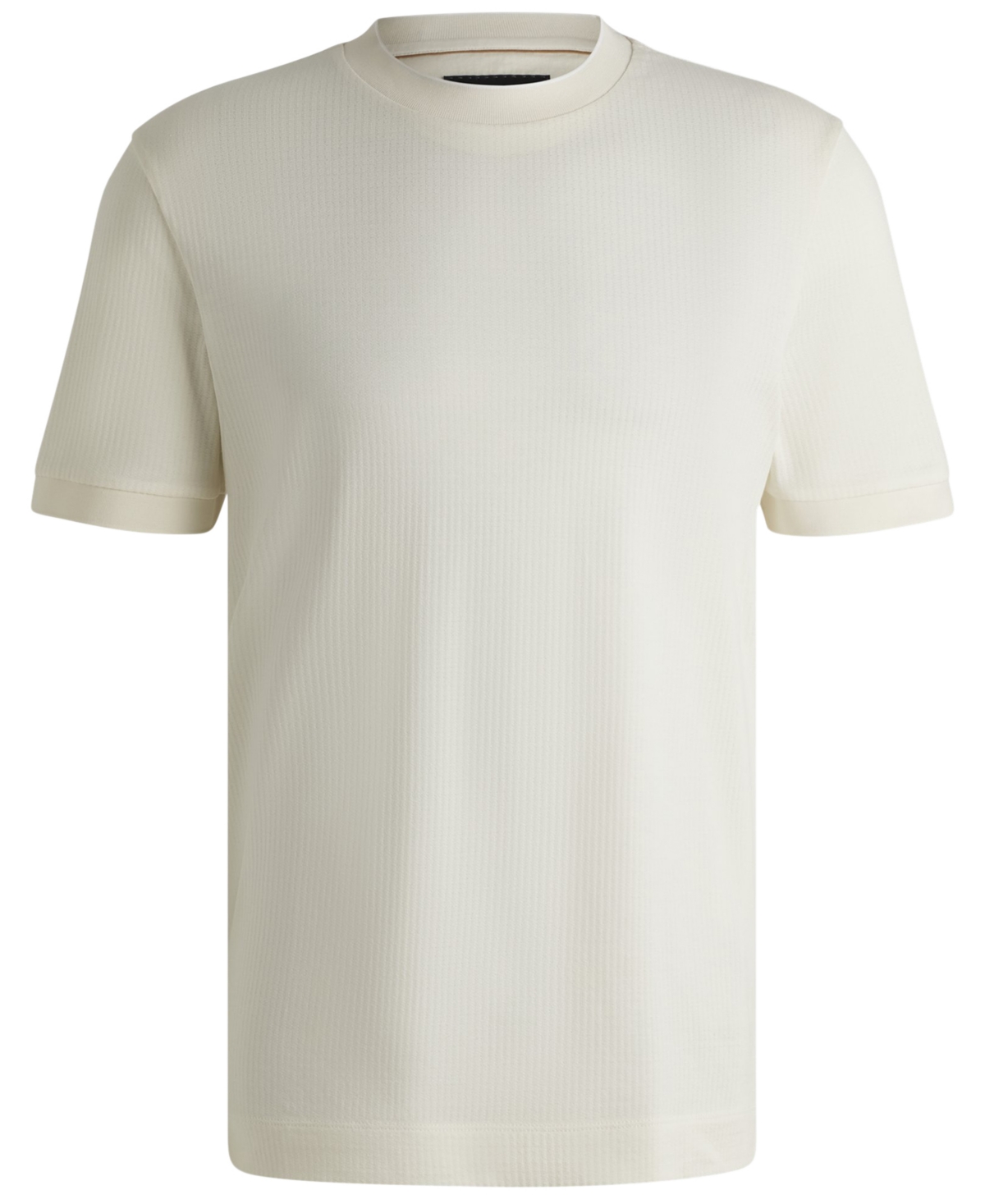 Hugo Boss Boss By  Men's Cotton-silk Regular-fit T-shirt In White