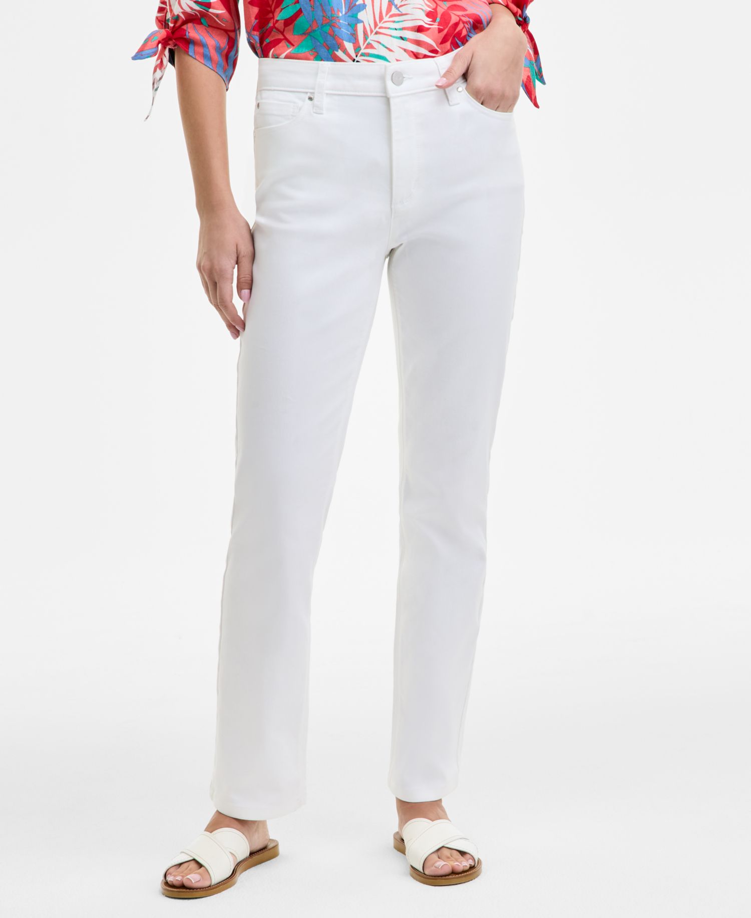 Women's Lexington Mid Rise Straight Leg Denim Jeans