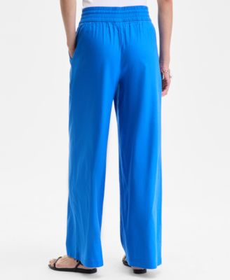 Women's High Rise Wide-Leg Pants, Exclusively at Macy's 
