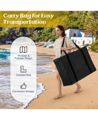 8 ft x 8 ft Inflatable Dock Platform with Mesh Swim Lounge