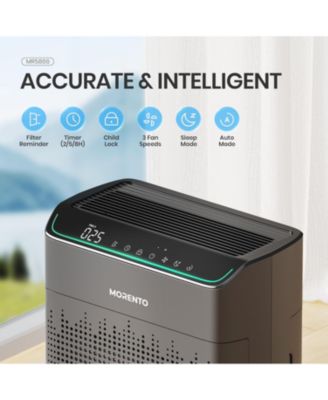 Morento Smart HEPA Air Purifier for Home, Voice & App Contorl, PM2.5 Display, Air Quality Monitor, Up to 1290 Sqft