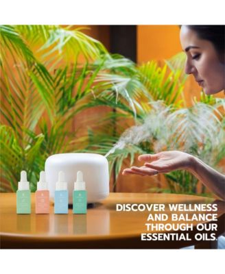 100% Pure Natural Essence Essential Oils – Nature s Healing Power with Eucalyptus, Frankincense, Lavender, and Peppermint