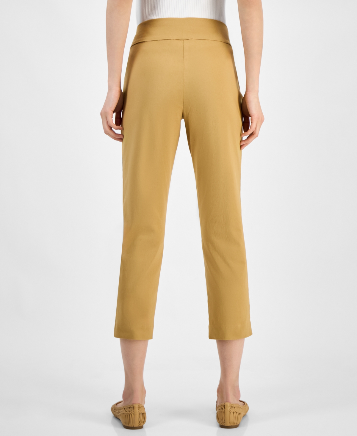 Inc International Concepts Women's Tummy-control Pull-on Capri Pants, Created For Macy's