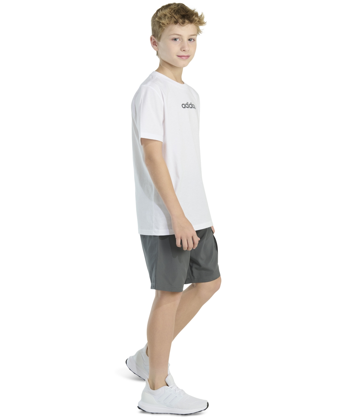 Adidas Originals Big Boys Short-sleeve T-shirt And Cargo Woven Shorts, 2 Piece Set