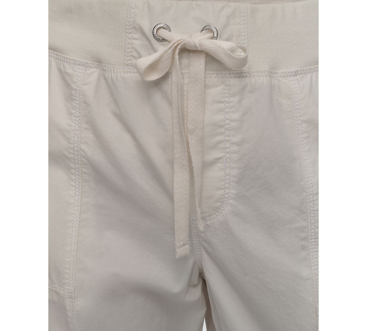 Dkny Sport Women's Cotton Ribbed-waist Jogger Cargo Pants