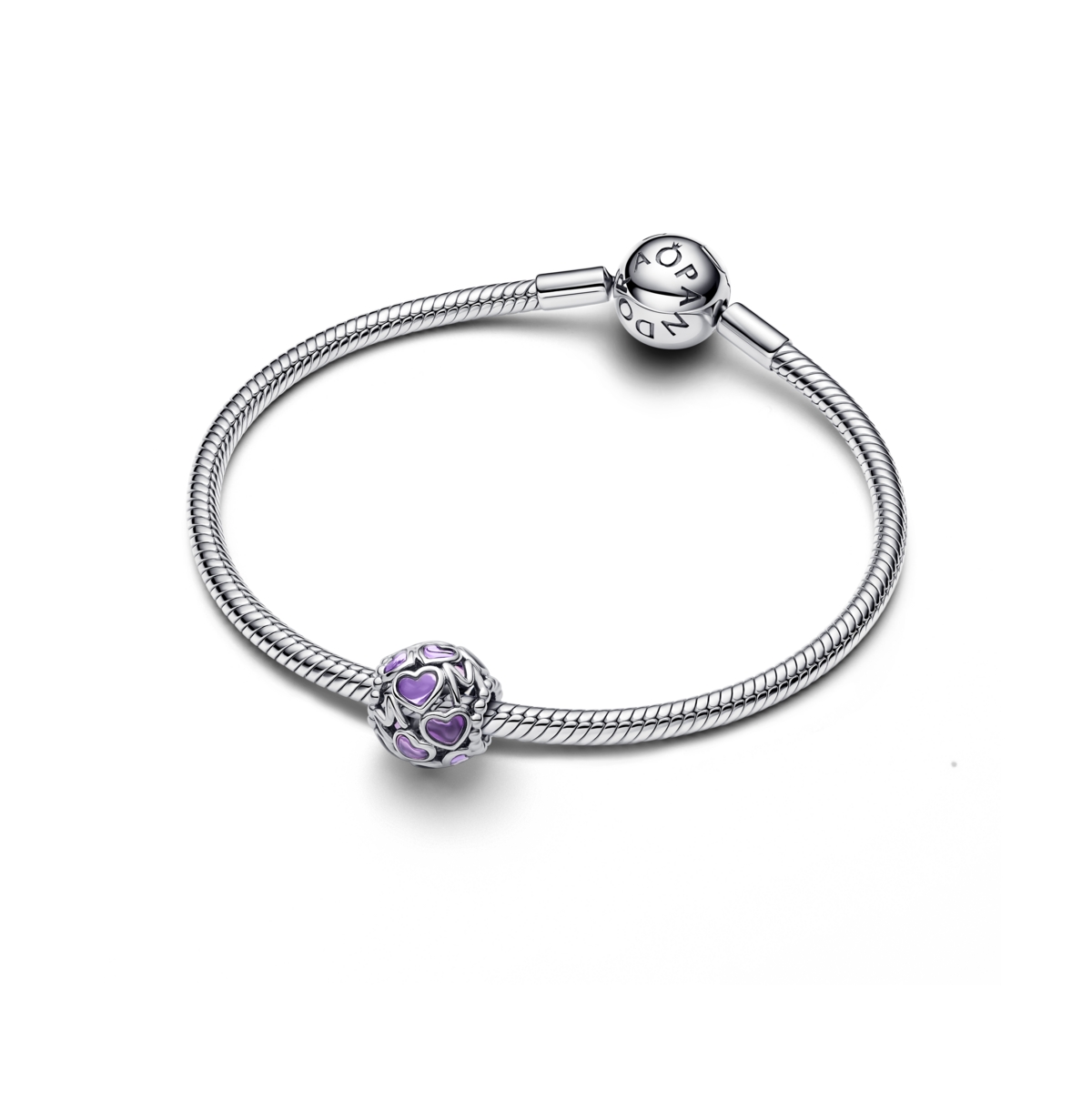 Pandora Openwork Hearts Mom Sterling Silver Charms