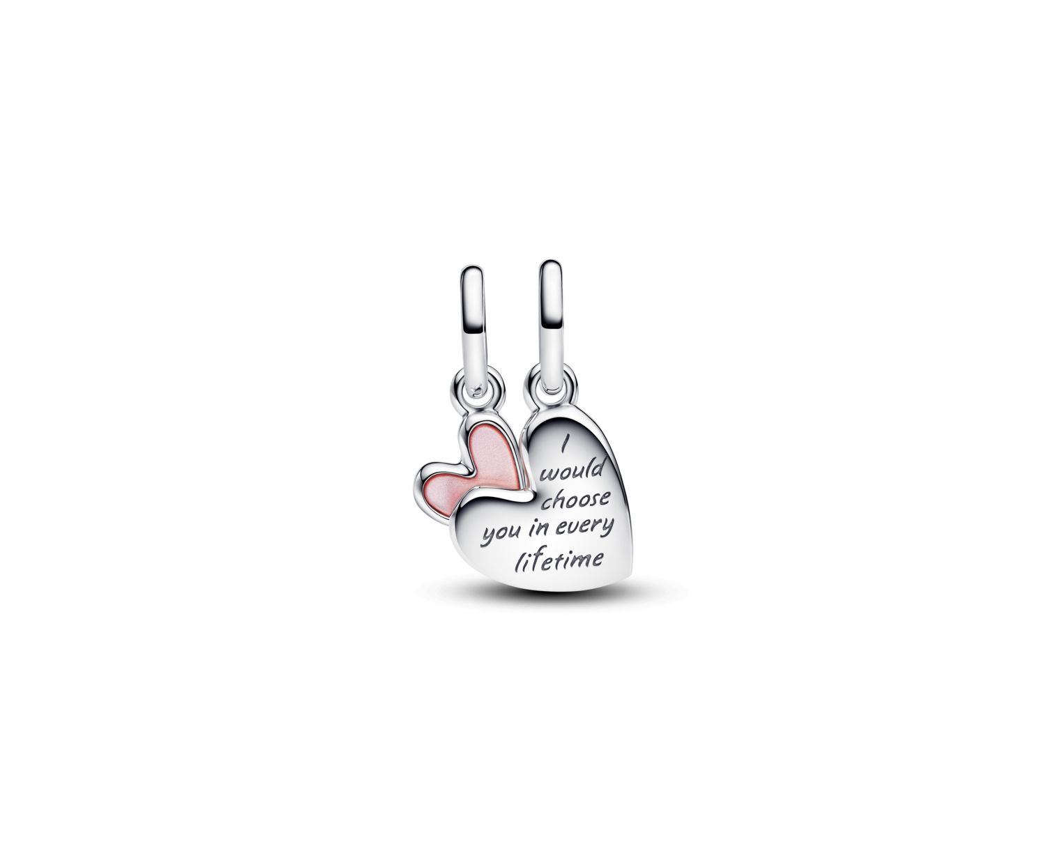 Splitable Mother Daughter Dangle Sterling Silver Charms