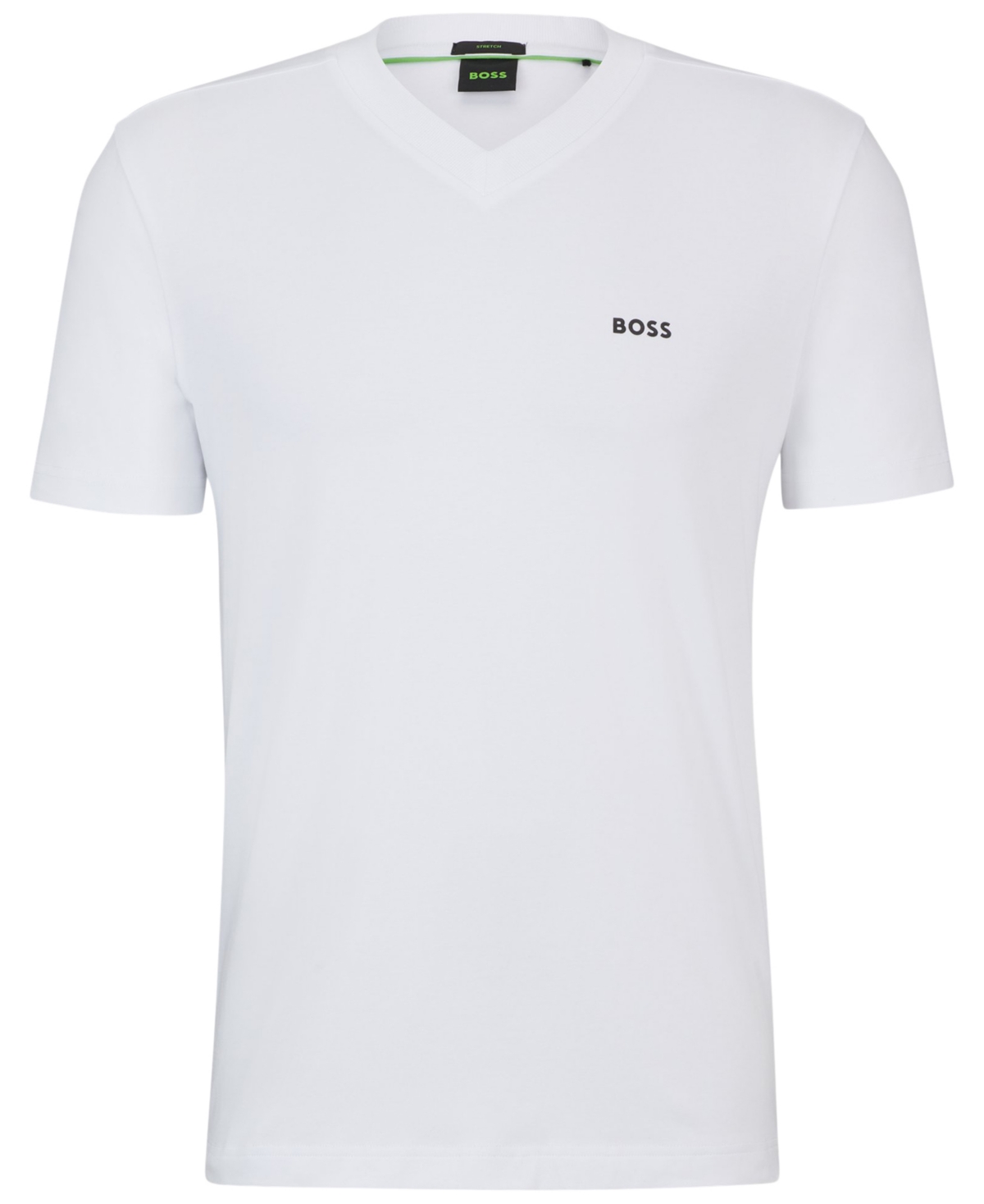 Hugo Boss Boss By  Men's Contrast Logo Regular-fit T-shirt In White