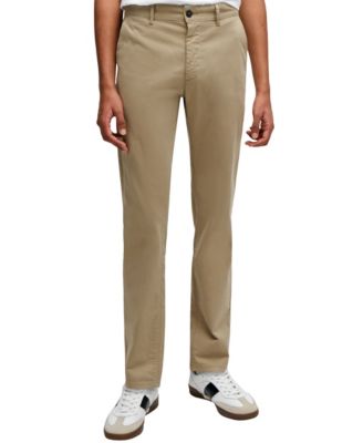 Men's Stretch-Cotton Satin Slim-Fit Chinos