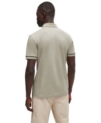 Men's Contrast Trim Slim-Fit Polo Shirt