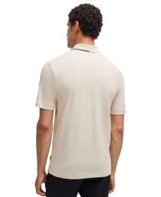 Men's Zip-Neck Interlock Polo