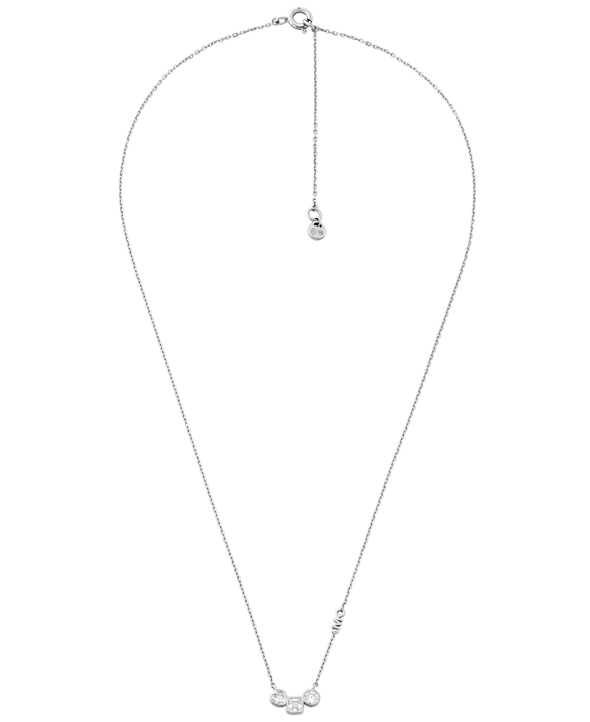 Michael Kors Necklace And Earring Gift Set In Silver