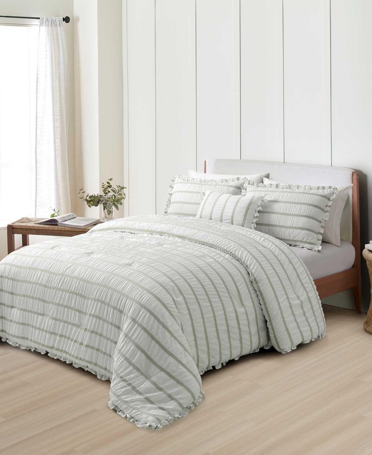 Sunham Splendid Kona Seersucker 4-pc. Comforter Sets