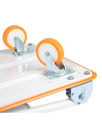 Push Cart Dolly, Moving Platform Hand Truck, Foldable for Easy Storage and 360 Degree Swivel Wheels with 330lb Weight Capacity