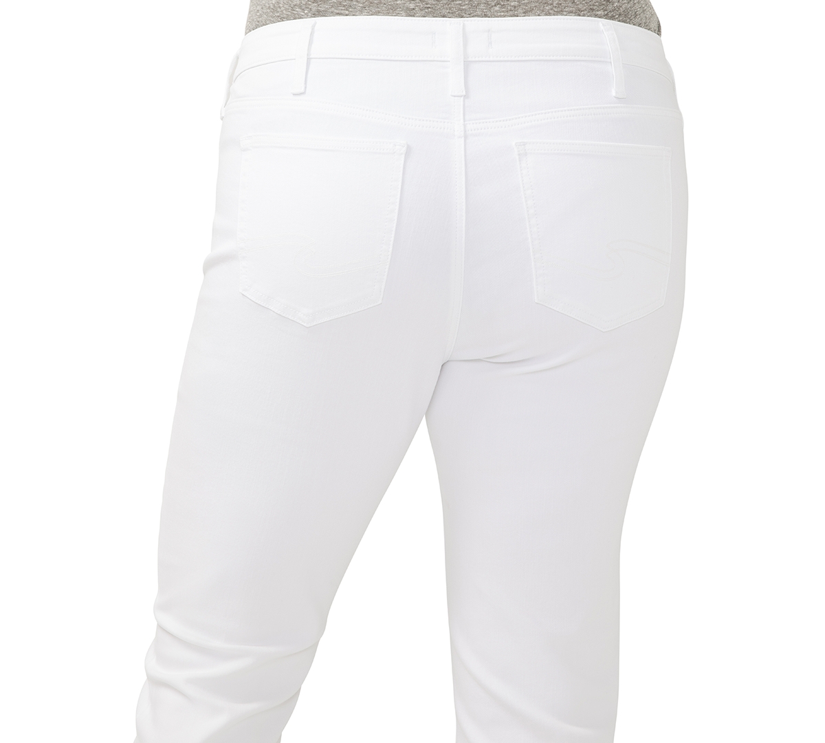 Shop Silver Jeans Co. Plus Size Elyse Mid Rise Comfort Fit Capri Jeans