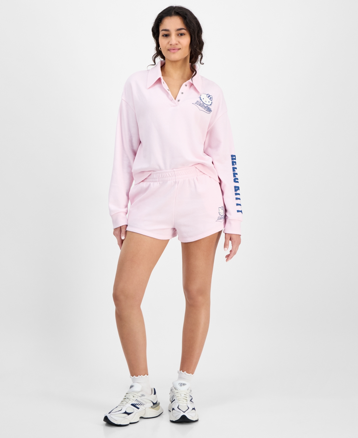 Juniors' Pull-On Hello Kitty Shorts - Pink