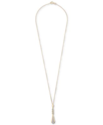 Diamond Flare Linear 18" Pendant Necklace (1/4 ct. t.w.) in 14k Gold or 14k White Gold, Exclusively at Macy's