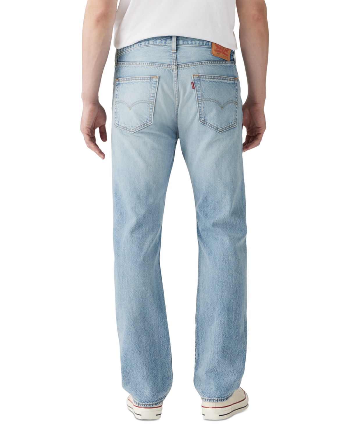 Levi's Men's 501 Original Straight-fit Lightweight Denim Jeans In Blue