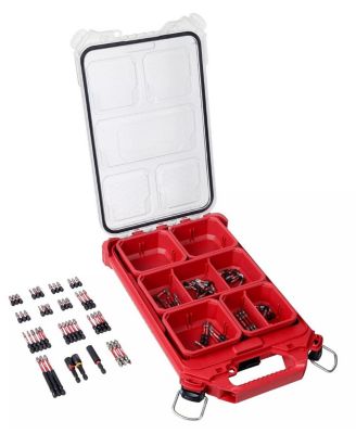 SHOCKWAVE Impact Rated, 100-Piece, PACKOUT Case Screwdriver Bit Set