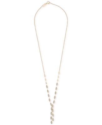Diamond Long Drop 17" Necklace (1/2 ct. t.w.) in 14k Gold or 14k White Gold, Exclusively at Macy's
