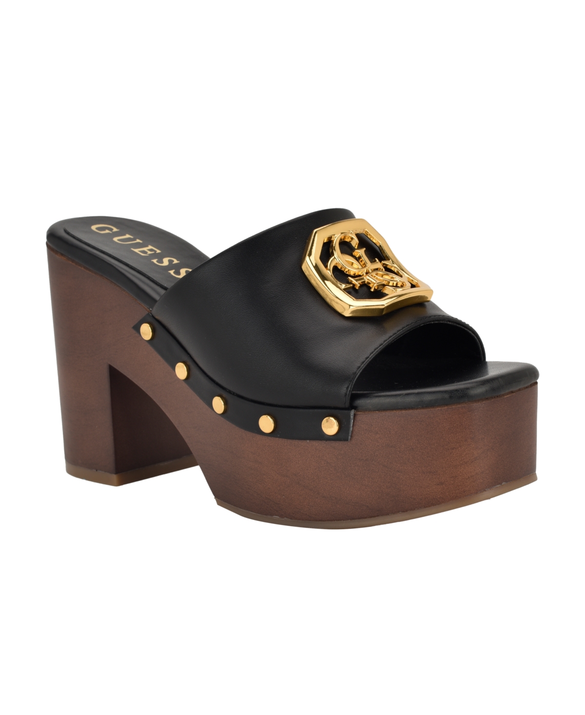 Women's Qisha Quattro G Studded Block Heel Platform Sandals - Ivory