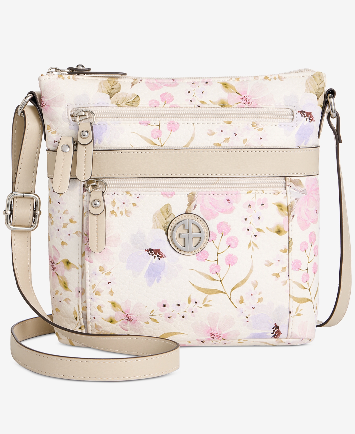 Floral Small Crossbody, Exclusively at Macy's - Purple Flo