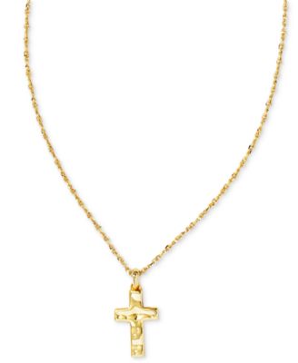 Amelia Gold-Tone Crystal Cross Necklace Gift Set 