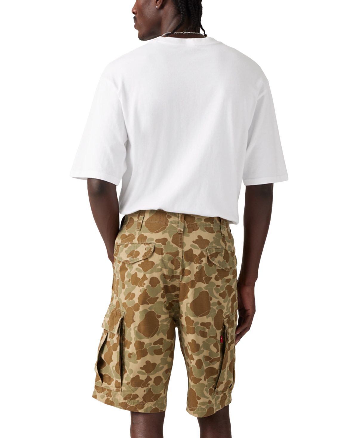 Levi's Men's Carrier 12.5" Cargo Shorts In Camo Harvet Gold